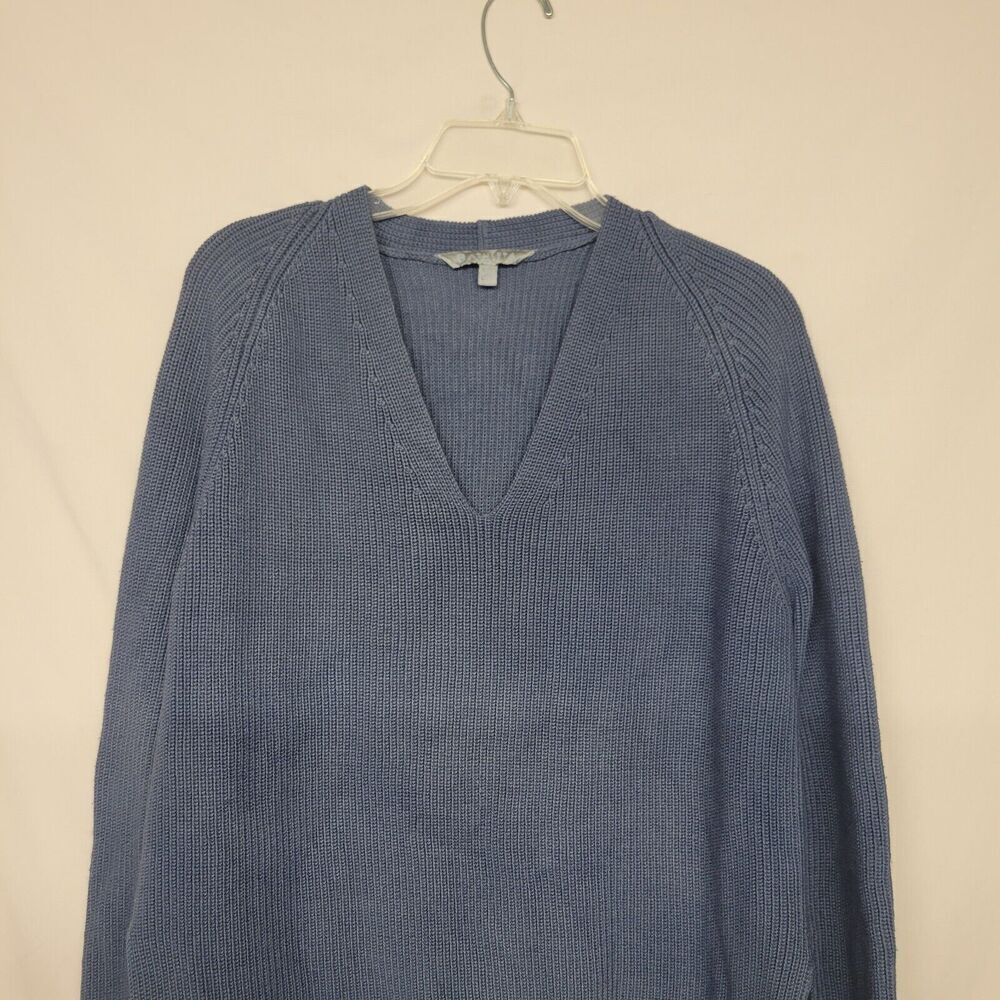 Athleta XSmall Sweater Hanover Refined V-Neck Pullover Poly/ Ex Fine Merino Wool - Picture 3 of 9